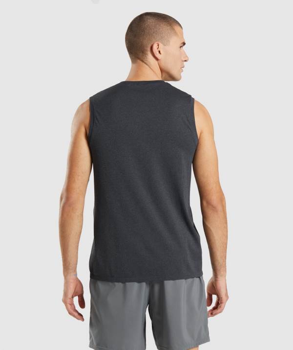 Panske Tielko Gymshark Arrival Seamless Čierne | QX5304617